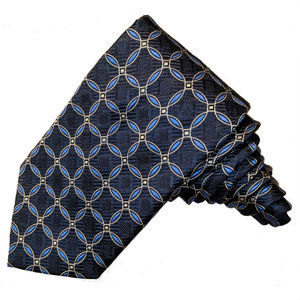 Blue design Jos A Bank silk tie